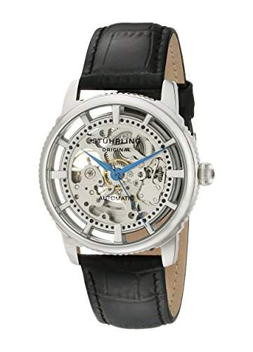 Stuhrling Original Herren-Armbanduhr Analog Automatik Leder 39333152
