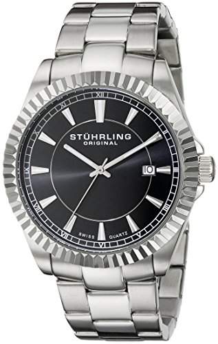 Stuhrling Original Herren-Armbanduhr Marine Analog edelstahl silber 408G33111