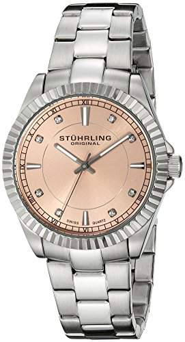 Stuhrling Original Damen-Armbanduhr Analog Quarz Edelstahl 408L12114