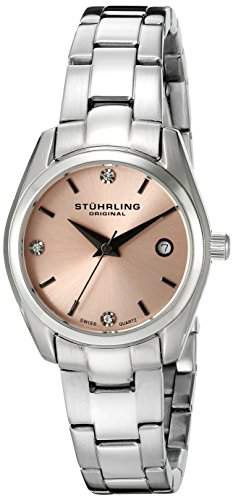 Stuhrling Original Damen-Armbanduhr Analog Quarz Edelstahl 414L02