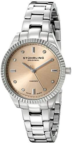 Stuhrling Original Damen-Armbanduhr Analog Quarz Edelstahl 607L02