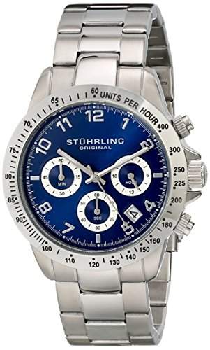 Stuhrling Original Herren-Armbanduhr Monaco Concorso 665B Analog Quarz
