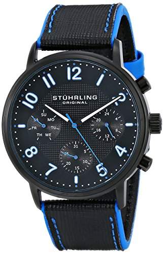 Stuhrling Original Herren-Armbanduhr Monaco Analog Quarz 66802