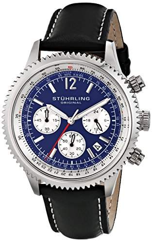 Stuhrling Original Herren-Armbanduhr Monaco 669 Analog Quarz