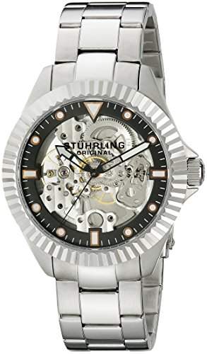 Stuhrling Original Herren-Armbanduhr Analog Handaufzug Silber 11033111