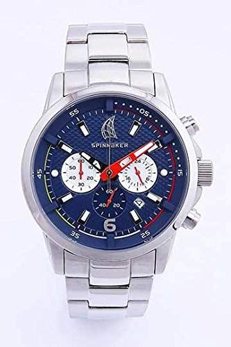 Spinnaker - sp-5004 - 33 - Wheel & Winch - Armbanduhr - Quarz Chronograph - Zifferblatt Blau Armband Stahl Grau