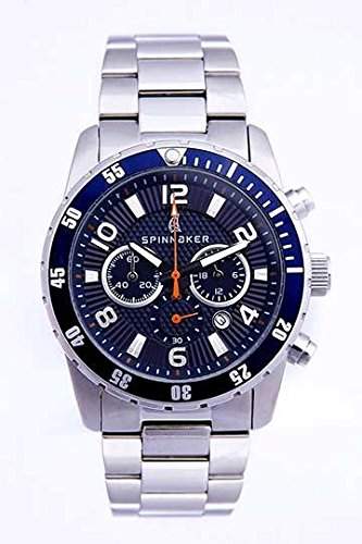 Spinnaker - sp-5009 - 33 - Stern - Armbanduhr - Quarz Chronograph - Zifferblatt Blau Armband Stahl Grau