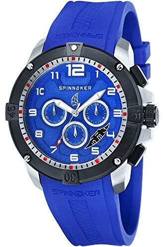 Spinnaker - sp-5013-set5 - Tornado - Armbanduhr - Quarz Chronograph - Zifferblatt Blau Armband Silikon Blau