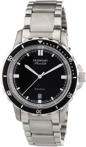 Dugena Herren-Armbanduhr XL Premium Analog Quarz Edelstahl 7000013