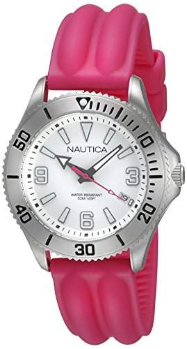 Nautica NAC 102 Damen-Armbanduhr Analog Quarz Silikon A11531M