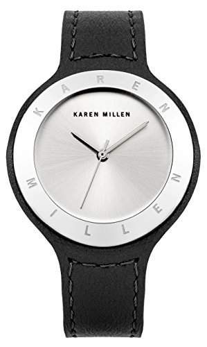 Karen Millen Damen-Armbanduhr Analog Quarz Leder KM134BS