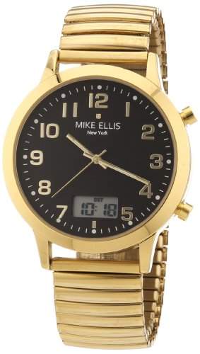 Mike Ellis New York Herren-Armbanduhr XS Analog - Digital Quarz Edelstahl beschichtet M2612AGM2