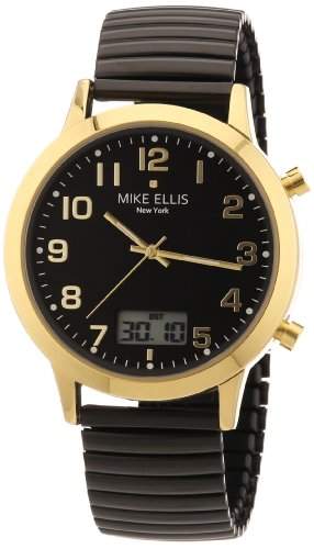 Mike Ellis New York Herren-Armbanduhr XS Analog - Digital Quarz Edelstahl beschichtet M2612AGM3