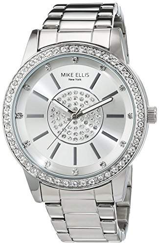 Mike Ellis New York Damen-Armbanduhr Analog Quarz Edelstahl M3094