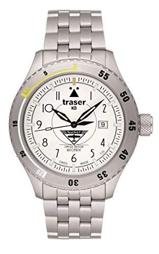 Traser H3 Herrenuhr T53066784V07 Buecker Automatic Titan White Titanband
