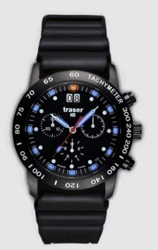 Traser H3 Classic Chrono Big Date Blue mit Diver-Armband