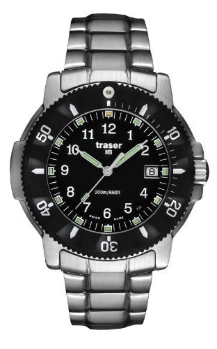 Traser H3 Professional Navigator Uhr mit Edelstahl Armband 0161104