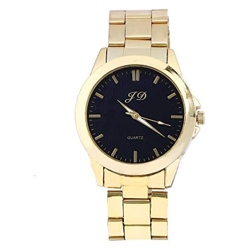 OrrOrr Herren Armbanduhr Edelstahl Legierung Wasserdicht Analog Quarz Fashion Elegant Einzigartig Armband Uhr Schwarz