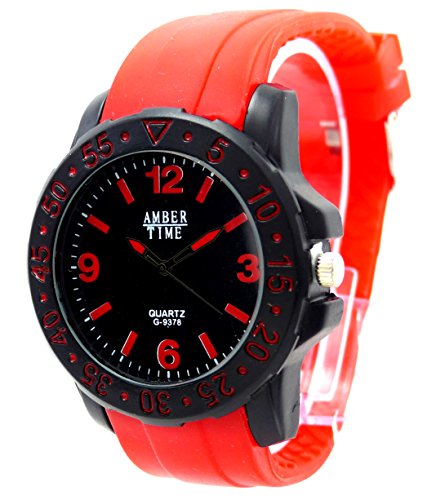 hochwertige Designer Piloten Armbanduhr DG Trendit Red Amber