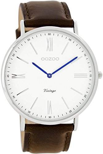 Oozoo Damen-Armbanduhr Analog Quarz Leder C7344