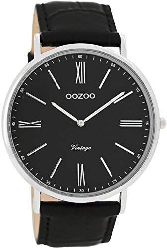 Oozoo Unisex-Armbanduhr Analog Quarz Leder C7348