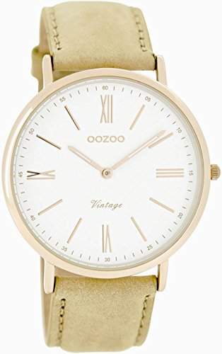 Oozoo Damen-Armbanduhr Analog Quarz Leder C7350