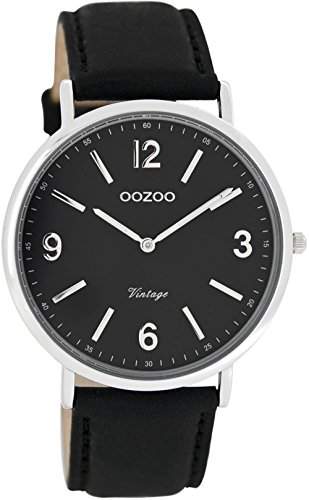 Oozoo Unisex-Armbanduhr Analog Quarz Leder C7369