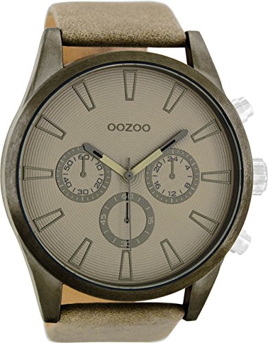 Oozoo mit Lederband 50 MM Beige Beige C8200