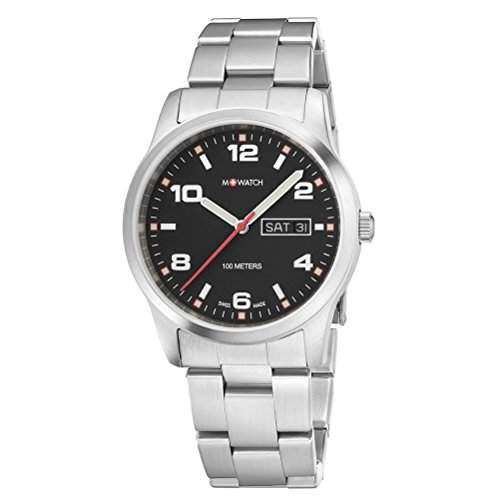 M-Watch Aero Mens Silver Stainless Steel Day & Date Watch A6673040802