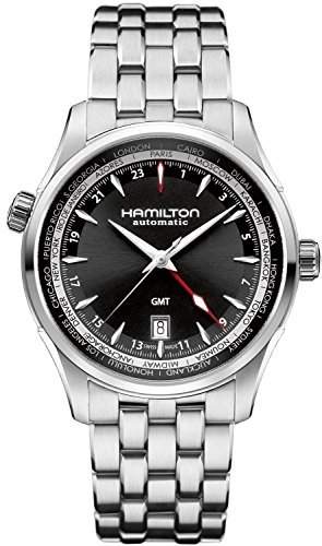 Hamilton Hamilton Jazzmaster Schwarz Zifferblatt GMT Edelstahl Stahl Mens Watch H32695131
