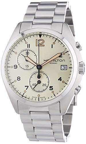 Hamilton Herren-Armbanduhr XL Chronograph Quarz Edelstahl H76512155