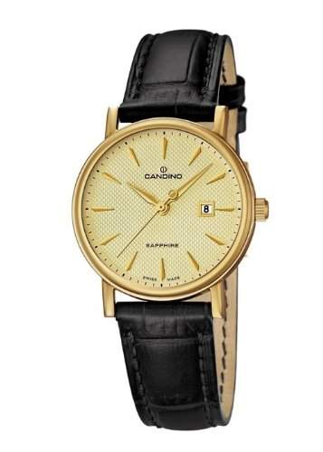 CANDINO Swiss Watch - Hochwertige Damenarmbanduhr Classik IP Gelbgold C44902