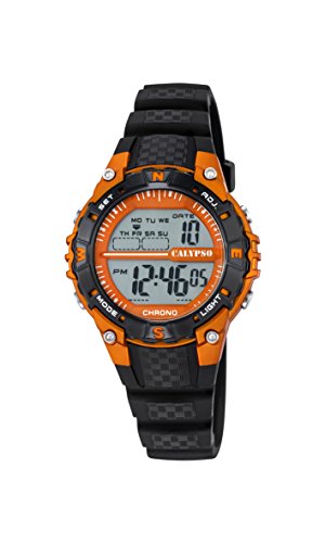 Calypso Unisex Armbanduhr Digitaluhr mit LCD Zifferblatt Digital Display und schwarz Kunststoff Gurt k5684 7