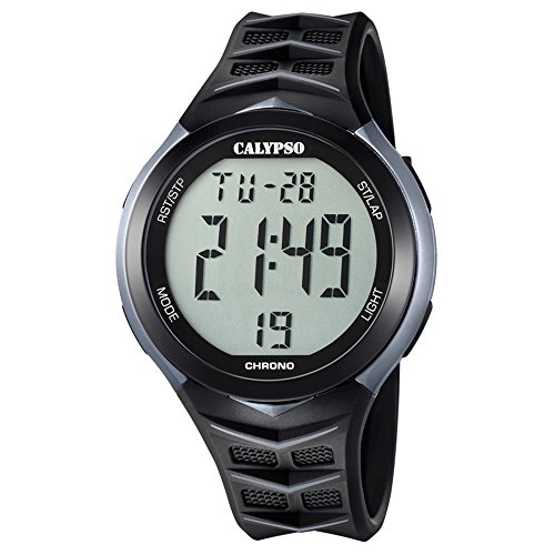 Calypso Armbanduhr fuer Herren Fashion Digital for Man K5730 1 PU Armband schwarz Quarz Uhr UK5730 1