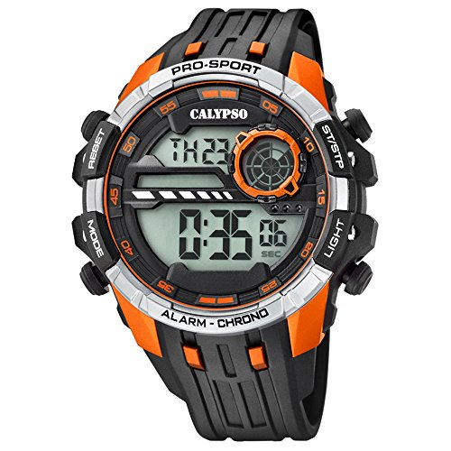 Calypso Armbanduhr fuer Herren Sport Digital for Man K5729 2 PU Armband schwarz Quarz Uhr UK5729 2