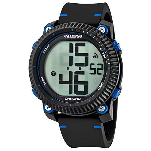 Calypso Armbanduhr fuer Herren Sport Digital for Man K5731 2 PU Armband schwarz Quarz Uhr UK5731 2