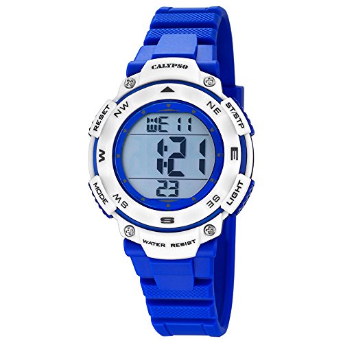 Calypso Sport digital PU Armband blau Quarz Uhr Ziffernblatt blau UK5669 7