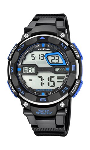 Calypso Herren Digitale Armbanduhr mit LCD Dial Digital Display und schwarz Kunststoff Gurt k5672 5
