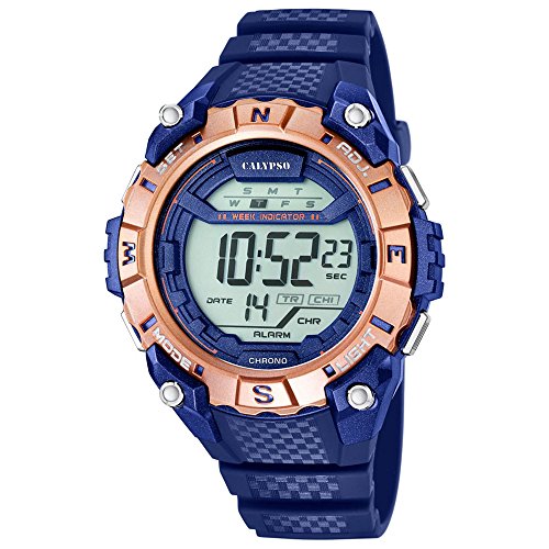 Calypso Sport digital PU Armband blau Quarz Uhr Ziffernblatt blau UK5683 7