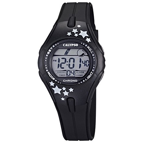 CALYPSO Fashion Chronograph PU Armband schwarz Quarz Uhr Ziffernblatt UK5612 4