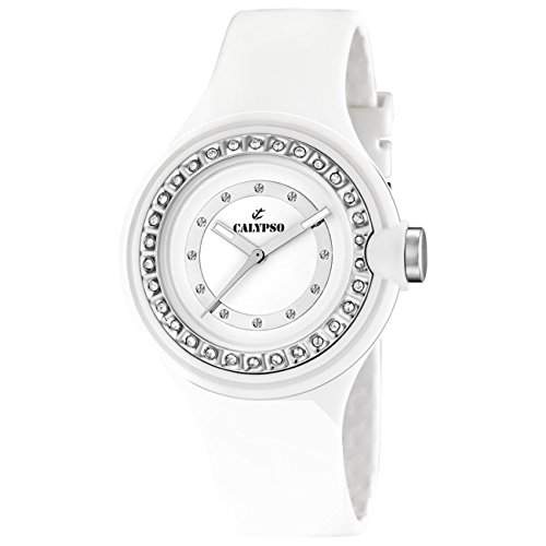 Calypso Uhr Damenuhr weiss-weiss Analog Calypso Uhren Kollektion UK56001