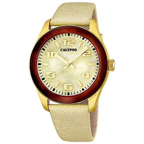 CALYPSO Damen-Uhr - Trend - Analog - Quarz - Leder - UK56536