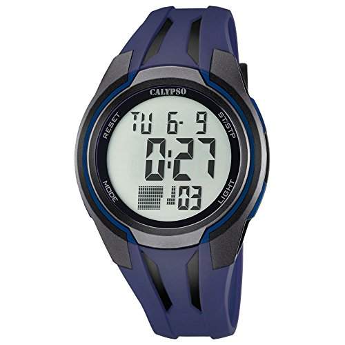 Calypso Herren-Armbanduhr Sport digital PU-Armband dunkelblau Quarz-Uhr Ziffernblatt dunkelblau UK57034