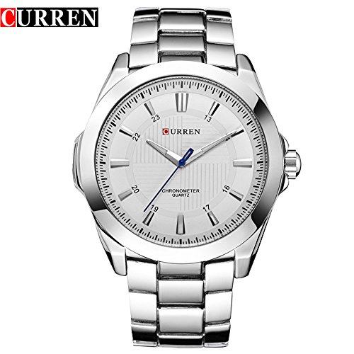 Wasserdicht Fashion Armbanduhr Herren runden Zifferblatt Legierung 8109 G