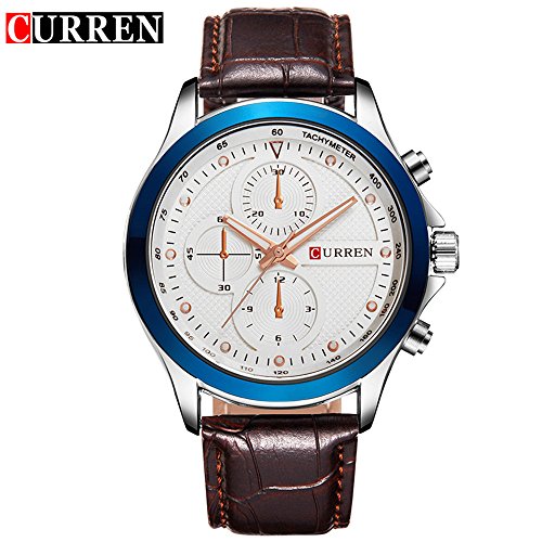 Wasserdicht Fashion Quarz Sport Armbanduhr mit Blau Ton 8138 G