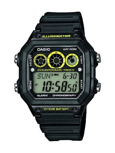 Casio Herren-Armbanduhr Digital Quarz Resin AE-1300WH-1AVEF