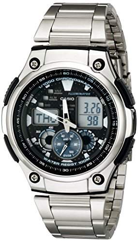 Casio AQ190WD-1A Mens Illuminator Multi-Task Gear World Time Sports Ana-Digi Chronograph Watch