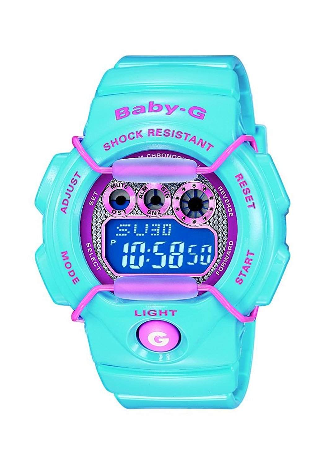 Casio Baby-G Damen-Armbanduhr blau Digital Quarz BG-1005M-2ER