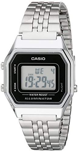 Casio Damen-Armbanduhr Vintage Digital Quarz Edelstahl LA680WA-1D