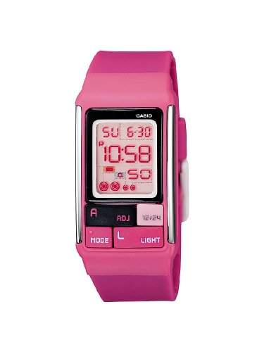 Casio Damen-Armbanduhr Digital Kunststoff pink LDF-52-4AEF
